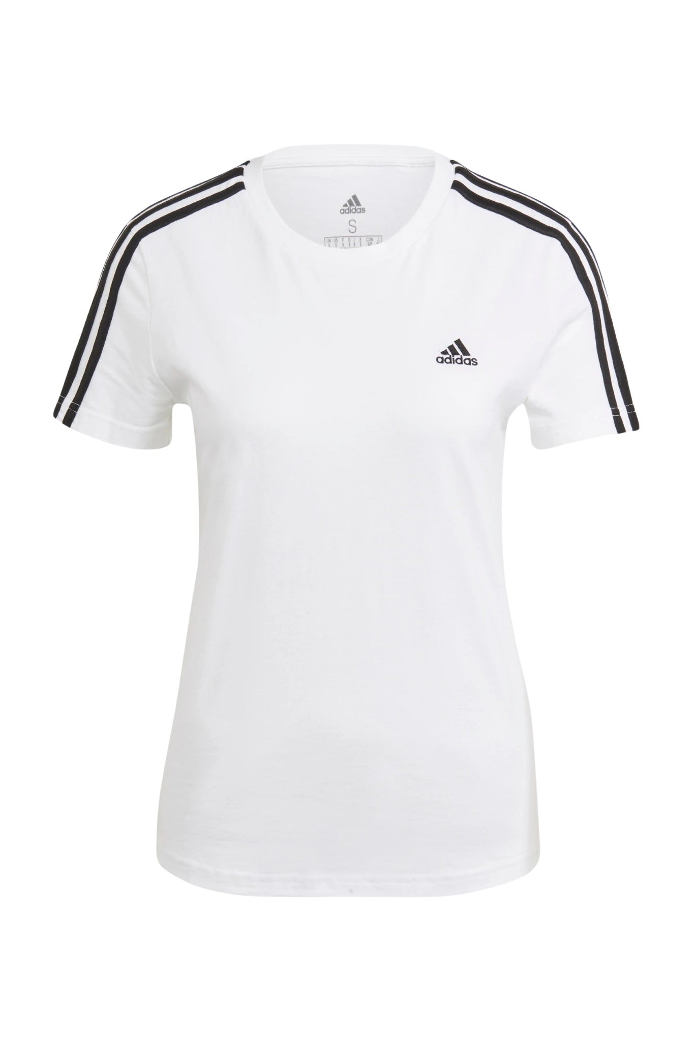 T-shirt Essentials Slim 3-Stripes Blanc
